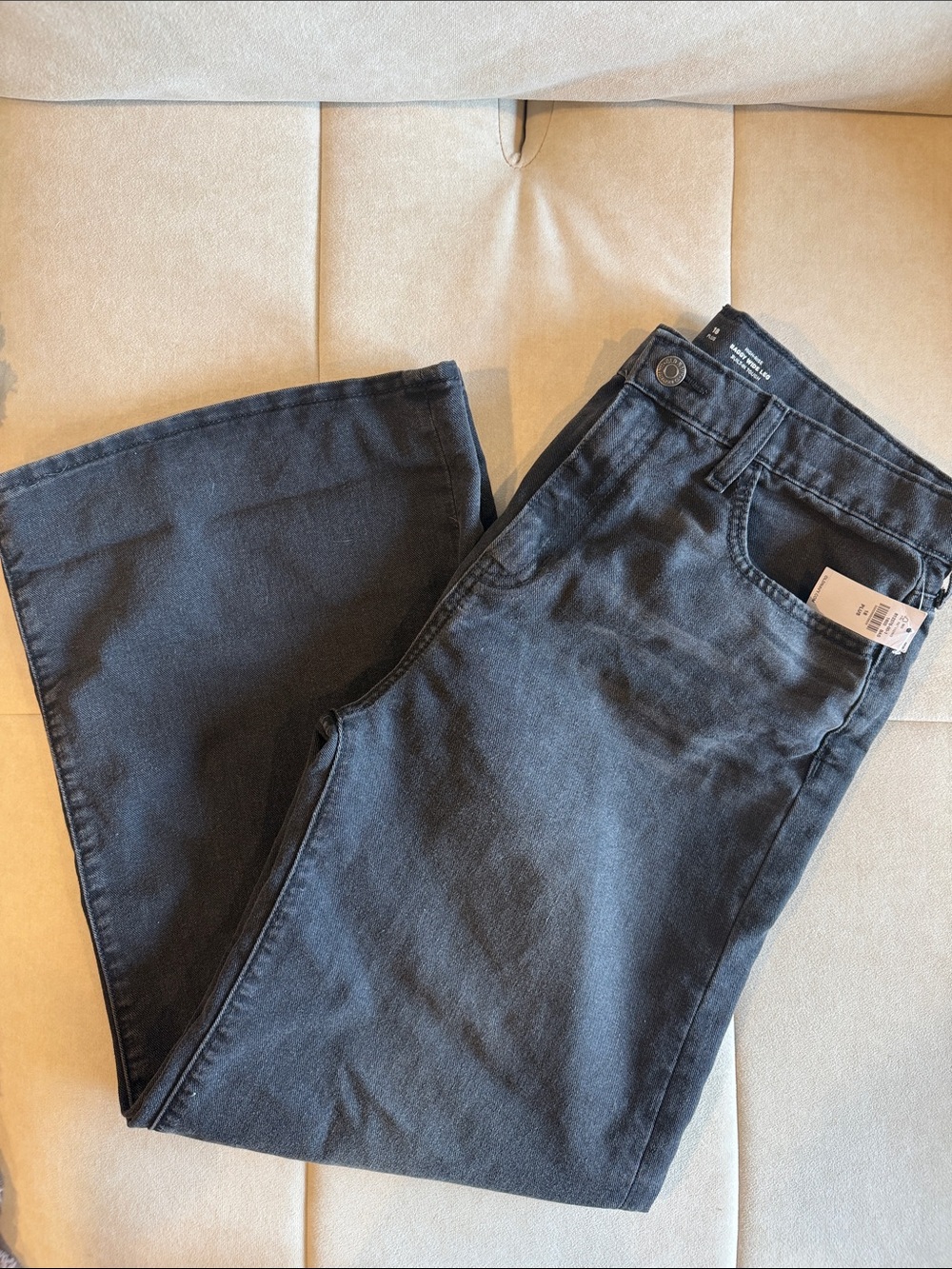 ‼️ NWT ‼️ Old Navy Kids High-Rise Baggy Wide Leg Jeans - Black